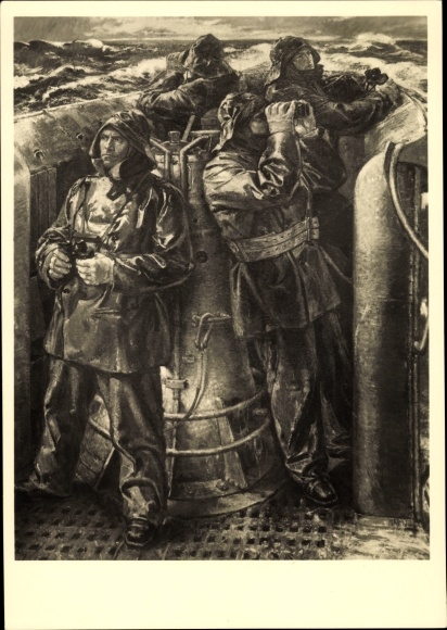 Artist PC Schreiber, Richard, Against England, Sailors, Navy, HDK 433