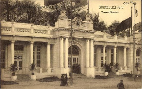 Set von 83 Ansichtskarten, Brüssel Weltausstellung 1910