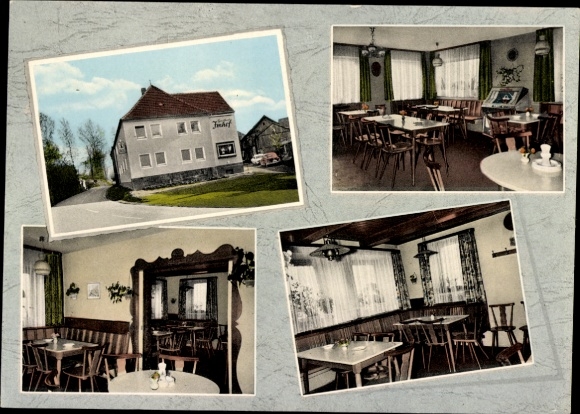 Postcard Speichersdorf in Upper Franconia, Gasthof Imhof, exterior view, interior