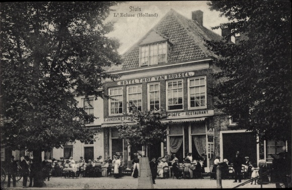 PC Sluis Zeeland Netherlands L'Ecluse, Hotel 't Hof van Brussel