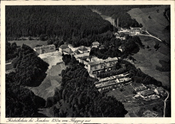 Postcard Friedrichsheim Malsburg Marzell in the Black Forest, aerial photograph