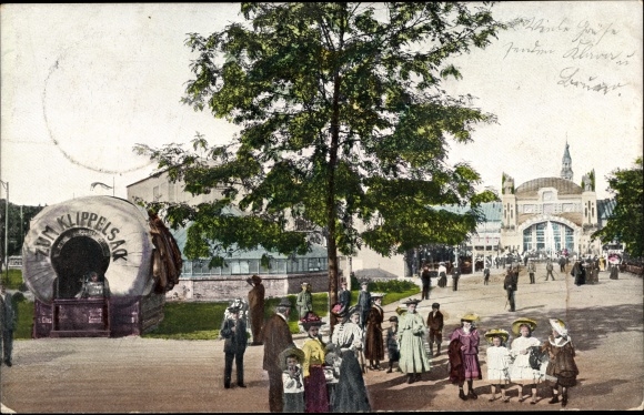 Postcard Zwickau in Saxony, exhibition space, to the Klippelsack