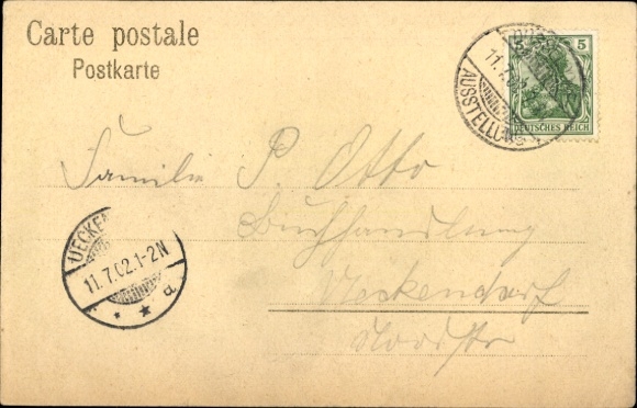 Litografia Düsseldorf, Wystawa 1902, Bacharacher Haus