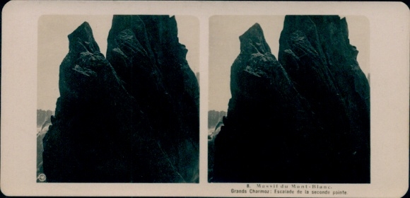 Stereo photo Chamonix Mont Blanc Haute Savoie, mountain area