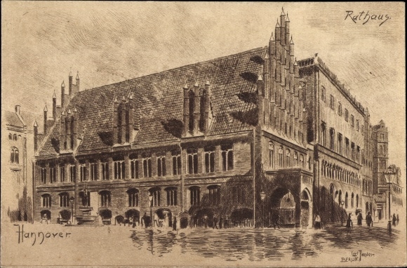Künstler Ak Hannover in Niedersachsen, Rathaus