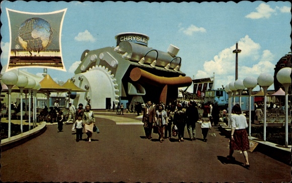 Postcard New York World's Fair 1964-1965, Chrysler Corporation Exhibit