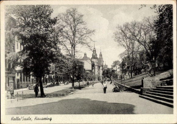 Postcard Halle an der Saale, Hausering