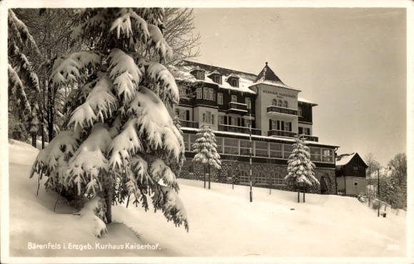Postcard Bärenfels Altenberg in the Ore Mountains, Kurhaus Kaiserhof, House I