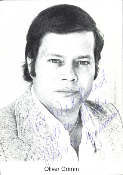 Ak Schauspieler Oliver Grimm, Portrait, Autogramm