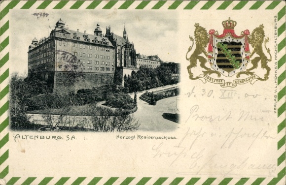 Ak Altenburg in Thüringen,  Herzogliches Residenzschloss, Verlag V. Henks's Nachf.