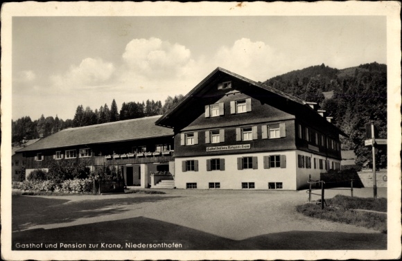 PC Niedersonthofen Waltenhofen Oberallgäu, view of Gasthof zur Krone