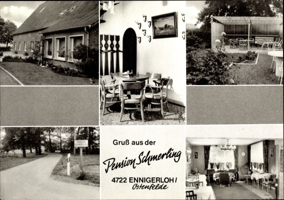 Postcard Ostenfelde Ennigerloh in Westfalen, Pension Schmerling