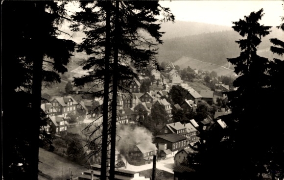 Ak Piesau Neuhaus am Rennweg Thüringen, Teilansicht