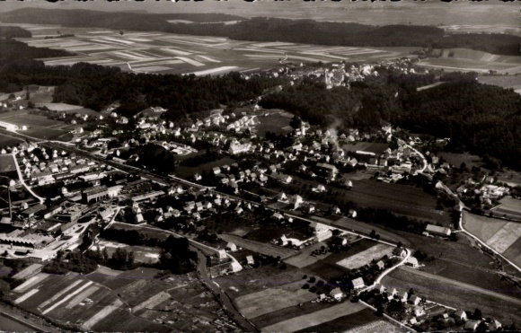 Ak Altenstadt an der Iller, Fliegeraufnahme