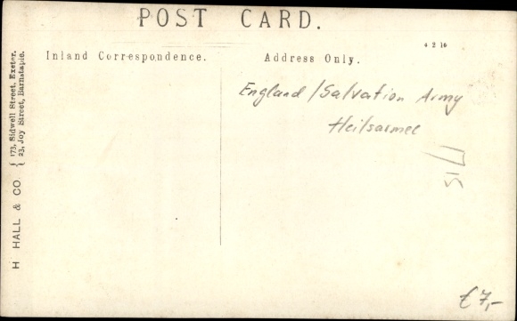 Photo Postcard England, portrait of a woman, Salvation Army, Salvation Army