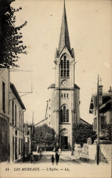 Ak Les Mureaux Yvelines, L'Eglise