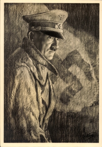 Künstler Ak Josef Wahl, Der Führer, HDK 116, Adolf Hitler, Portrait