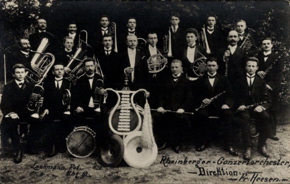 Foto Ak Rheinberg, Konzertorchester, Fr. Heesen