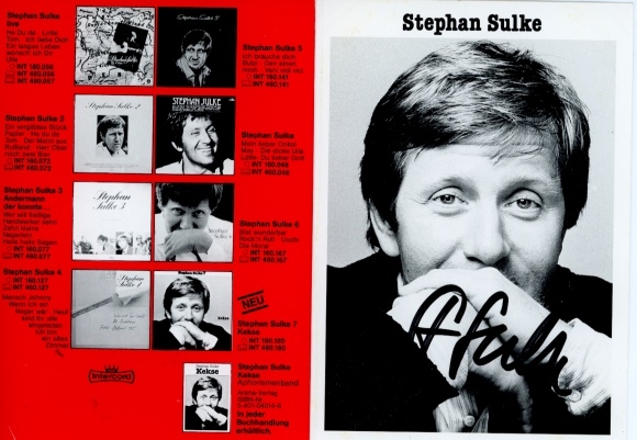 Ak Sänger Stephan Sulke, Portrait