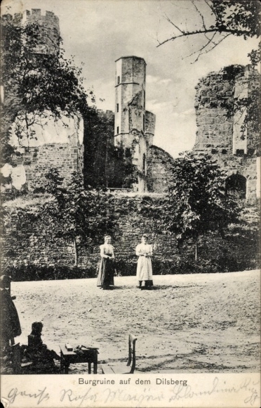 Ak Dilsberg Neckargemünd am Neckar, Burgruine