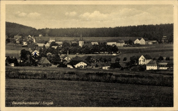 Ak Deutscheinsiedel Deutschneudorf in het Ertsgebergte, algemeen beeld
