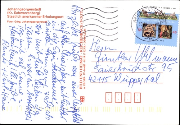 Postcard Sauschwemme Johanngeorgenstadt in the Ore Mountains, Inn Sauschwemme, guest room, exterior views