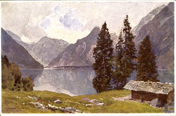 Kunstenaarskaart Compton, Edward Harrison, Königssee Kessel