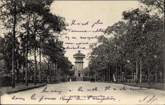 Postcard Saigon Cochinchina Vietnam, The Water Tower