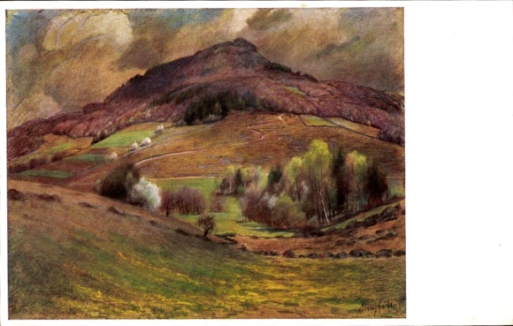 Artist PC Kreyfelt, Milseburg Hofbieber Rhön, fields