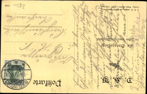Postcard The Mayfly DHB in 1907 over 100,000 members, labor movement