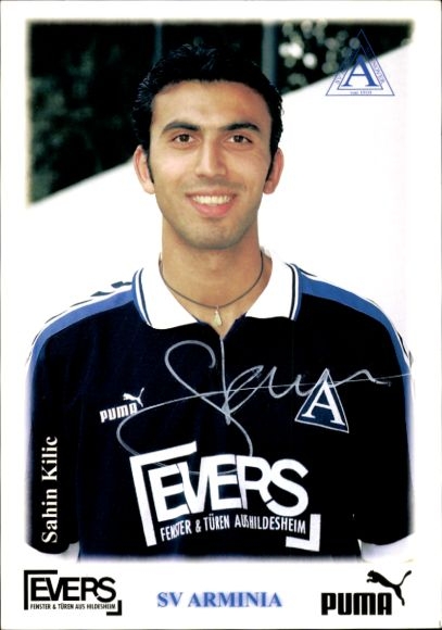 Autogrammkarte Fußballer Sahin Kilic, SV Arminia Hannover, Autogramm