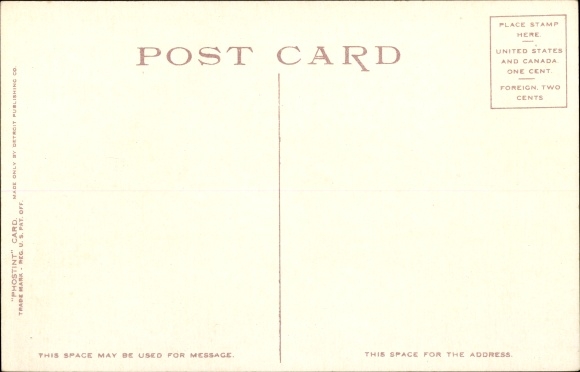 Postcard New York City USA, Library, Entrance Hall