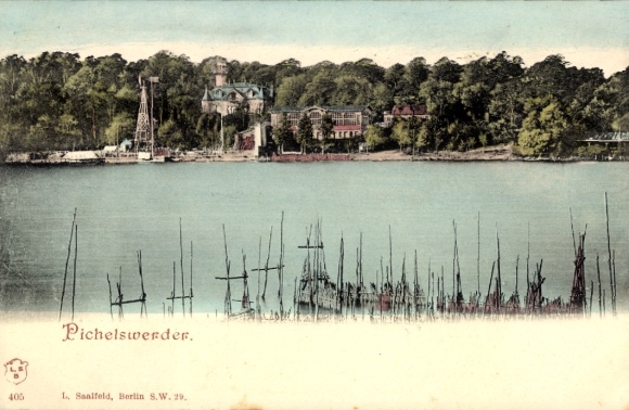 Ak Berlin Spandau Wilhelmstadt Pichelswerder, Gesamtansicht