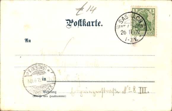 Artist Chromo-Litho Münch, C., Sasbach in der Ortenau, Institut Lender, total view