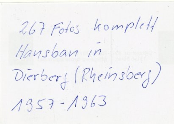 Photo Album Dierberg near Rheinsberg, 267 photos, house construction 1957 -1963, unique contemporary testimony