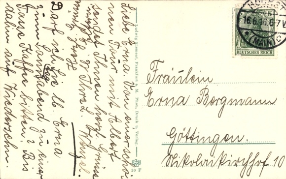 Postcard Eppstein im Taunus, Staufen, Imperial Temple