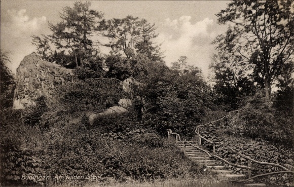 Postcard Büdingen in Hesse, Am wilden Stein