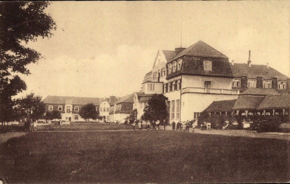 Ak Nordholz Wurster Nordseeküste, Kinder-Erholungsheim des Roten Kreuzes, Deutsch Amerika