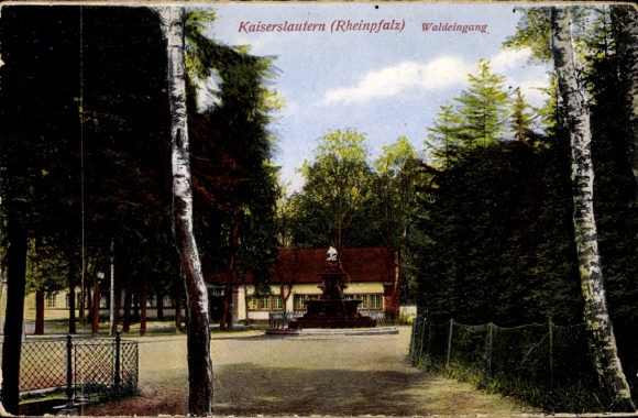 Ak Kaiserslautern in Rheinland Pfalz, Waldeingang