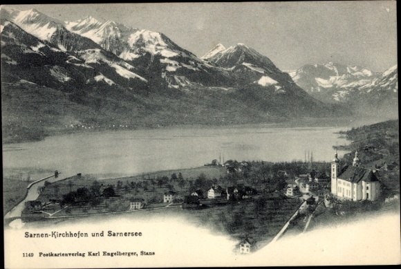 KP Sarnen, kanton Obwalden, Sarnen-Kirchhofen, jezioro Sarnen