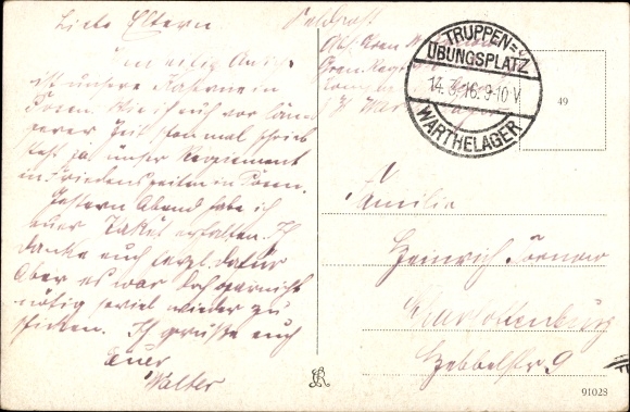 Postcard Poznań Posen, Kaserne des Grenadier Regiments Nr. 6
