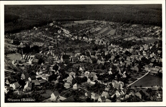 Postcard Köppern Friedrichsdorf Taunus, aerial view