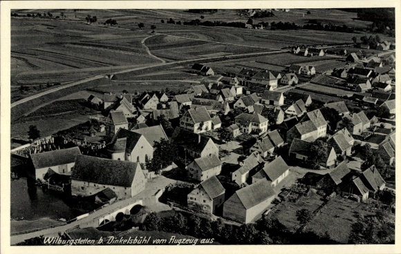Ak Wilburgstetten in Midden-Franken, luchtfoto