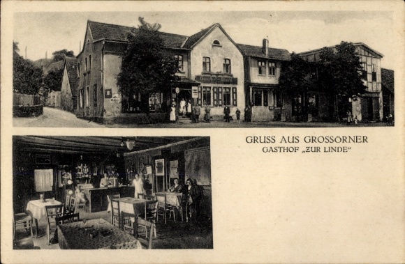 Ak Großörner Mansfeld im Harzvorland, Gasthof zur Linde