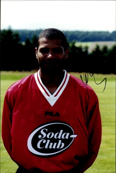 Autograph card footballer Kelvin King, SV Wehen Wiesbaden, autograph