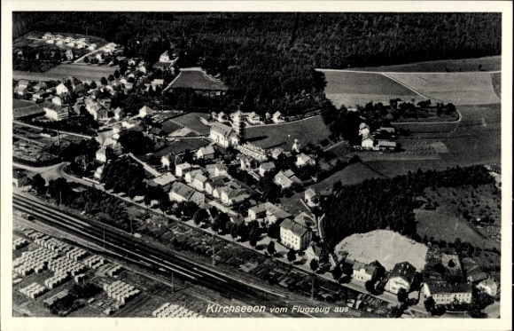 Ak Kirchseeon in Oberbayern, Fliegeraufnahme