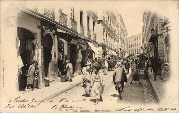 Ak Algier Alger Algerien, Rue Randon