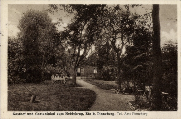 Ak Etz Appen in Holstein, herberg en tuinrestaurant Zum Heidekrug