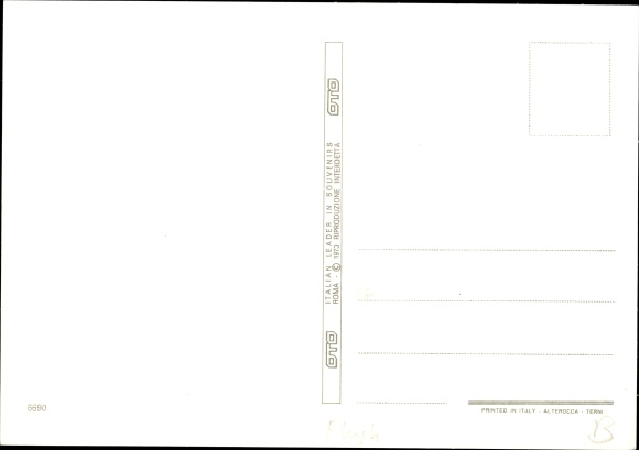 Postcard Fiumicino Rome Rom Lazio, Passagierflugzeug Alitalia DC 9, Flughafen Leonardo da Vinci