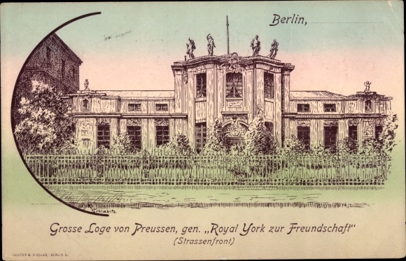 Artist PC Berlin Mitte, Great Lodge of Prussia, called Royal York for friendship, Villa Kamecke